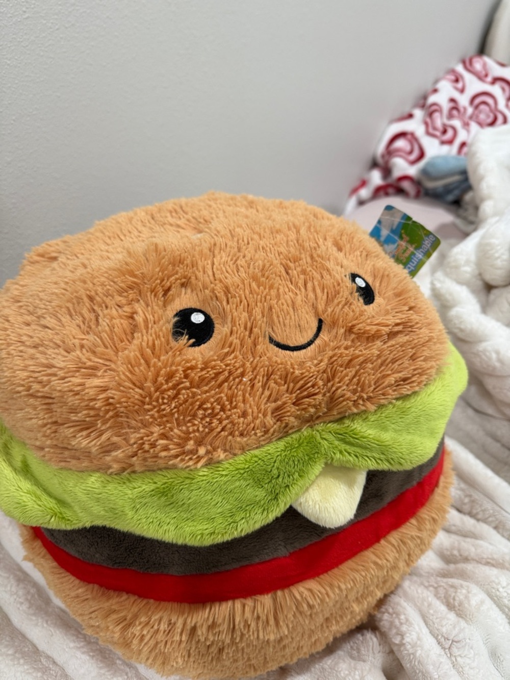 Plush Hamburger Toy - Brown & Green Kids Accessory